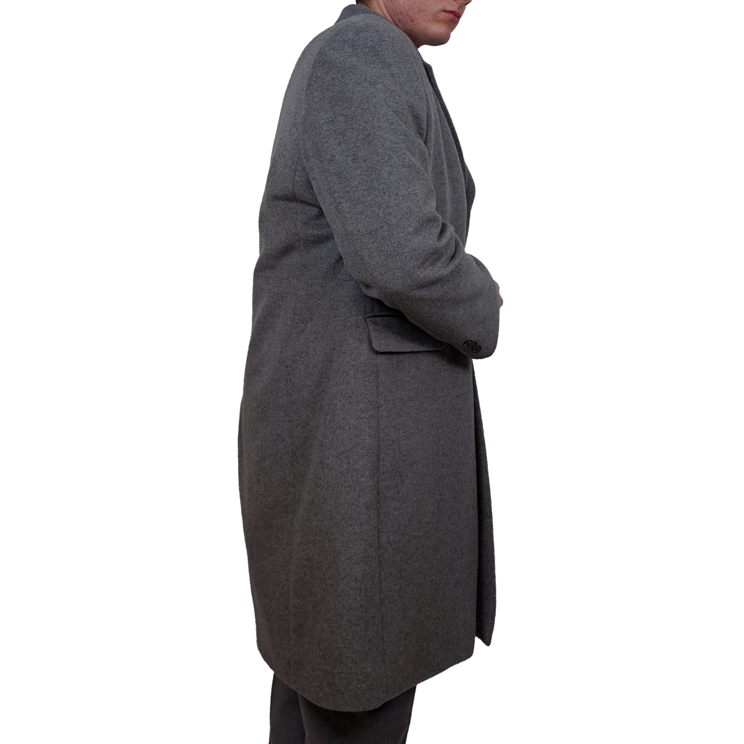 Wintermantel aus dicker Wolle